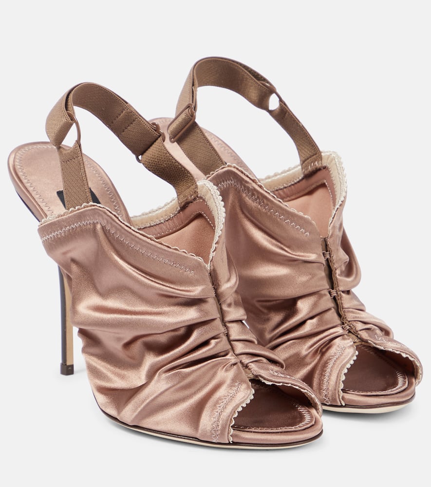Dolce & Gabbana Satin slingback sandals