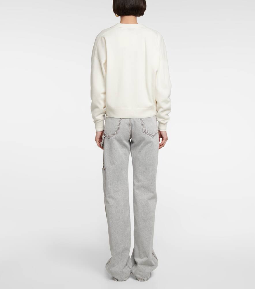 Brunello Cucinelli Cashmere Cardigan In Bianco