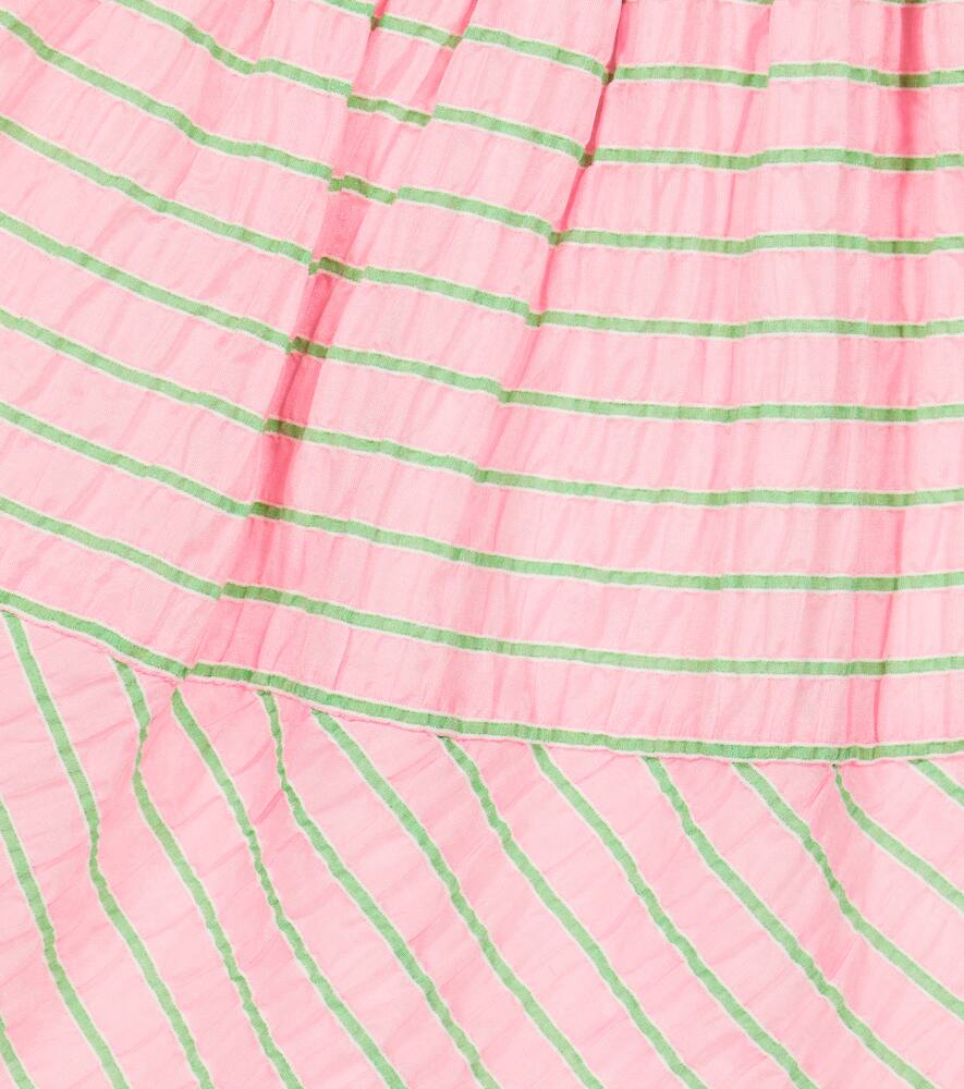 Shop Paade Mode Alma Striped Seersucker Skirt In Apple Bloom Pink