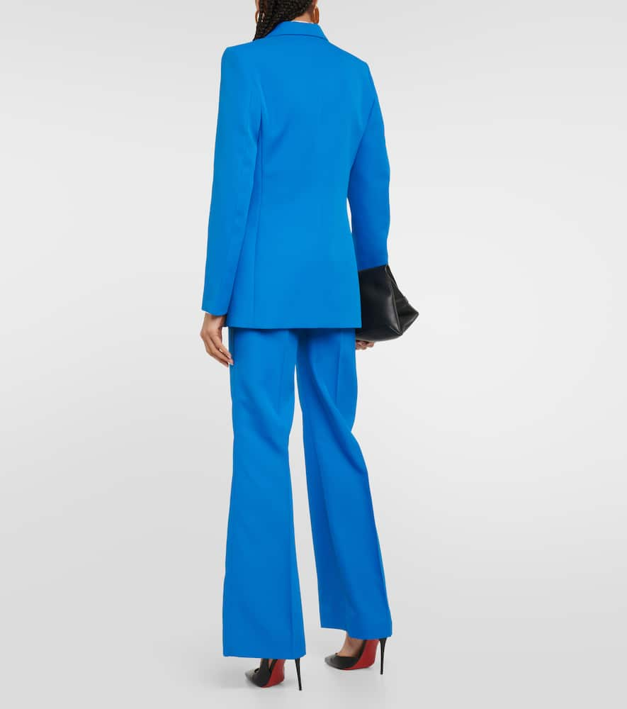 Shop Victoria Beckham Single-breasted Blazer In Blue