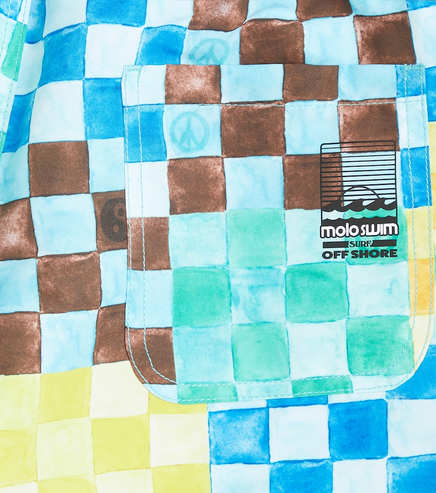  Molo Molo Nilson Checked Swim Trunks 