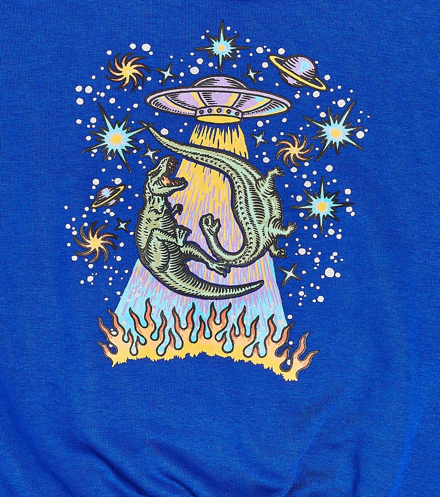 Molo Magni Graphic-print Sweatshirt In Blue