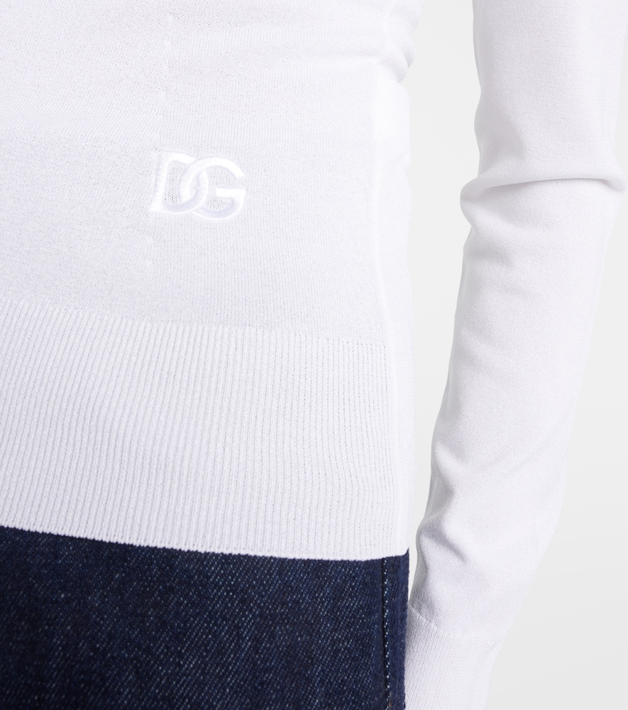  Dolce&gabbana Dolce&gabbana Pullover Aus Einem Seidengemisch 