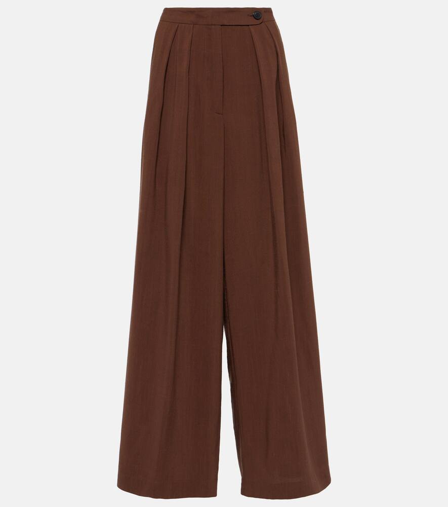 Dries Van Noten Satin wide-leg pants