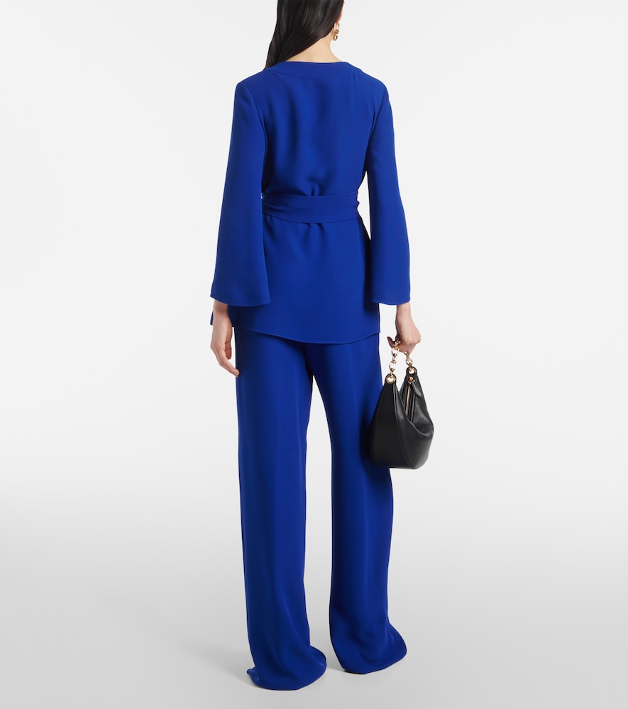 Valentino Valentino Vgold Cady Couture Belted Blouse 
