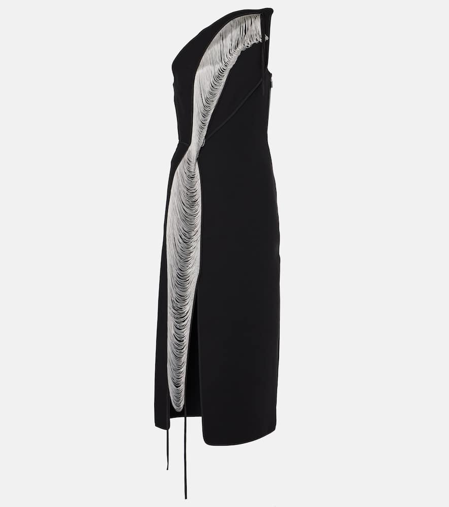 Fringed midi dress
