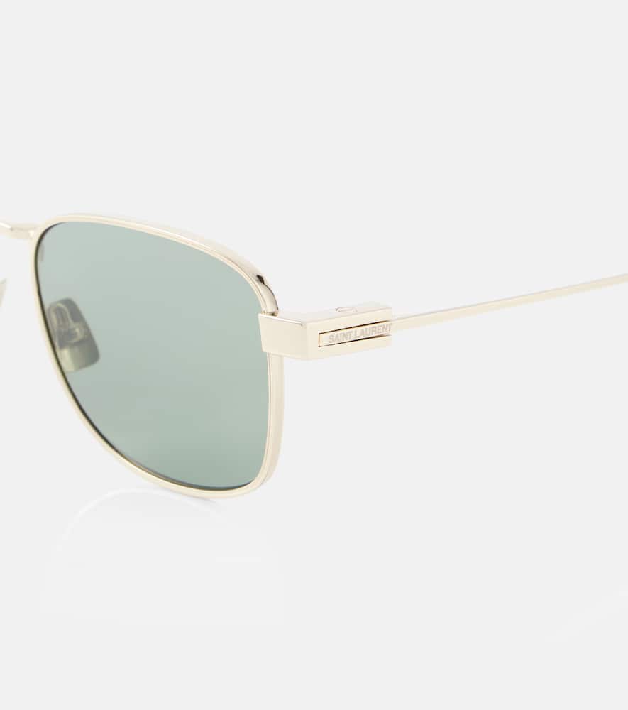 Saint Laurent Sl741 Aviator Sunglasses In Gold