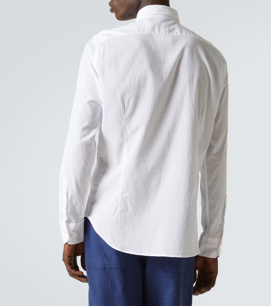 Fedeli Cotton-blend Shirt In White