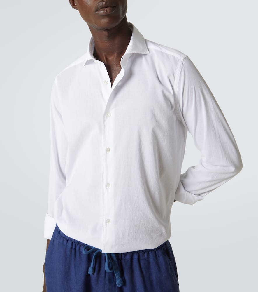 Fedeli Cotton-blend Shirt In White