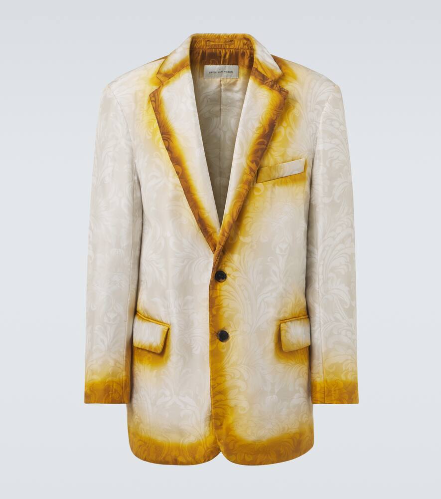 Silk jacquard blazer