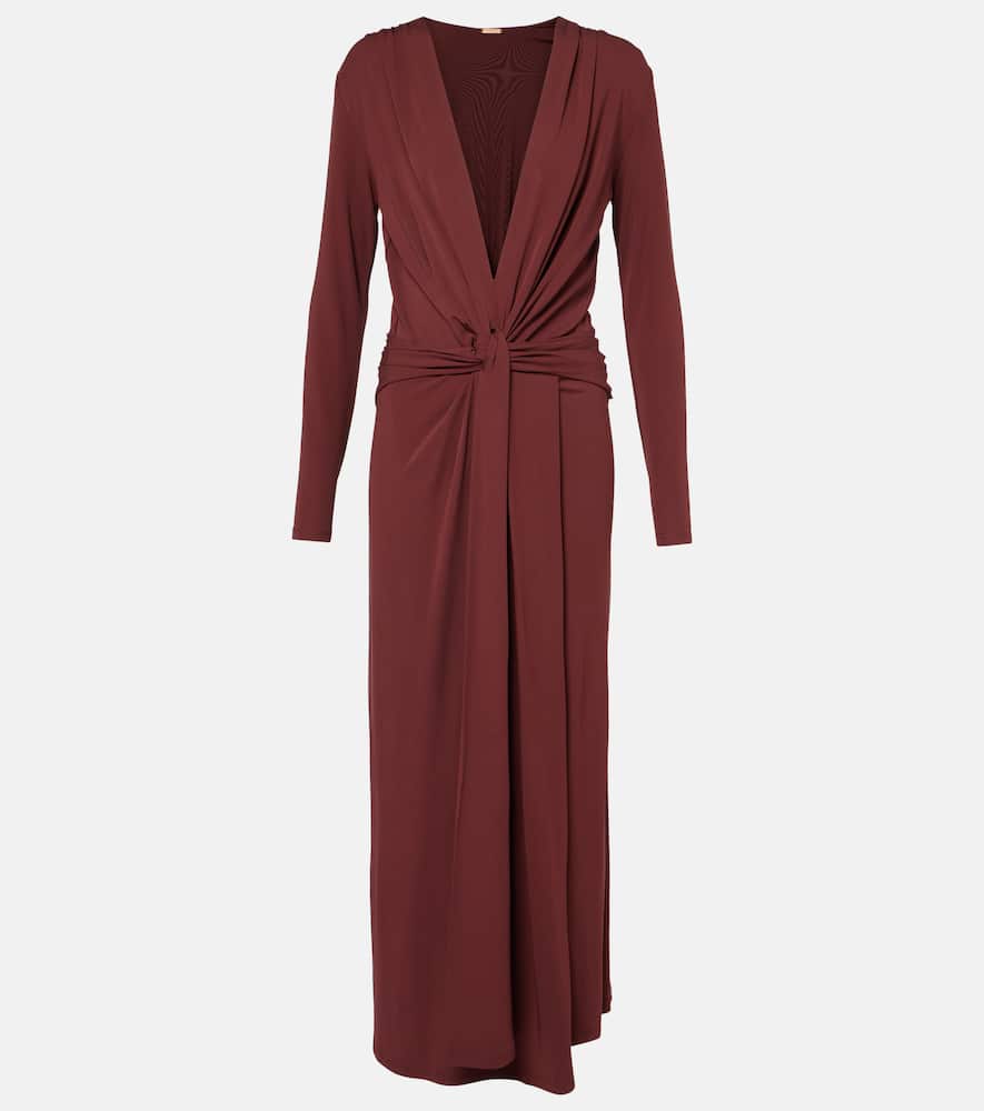 Finding Yourself draped jersey maxi dress
