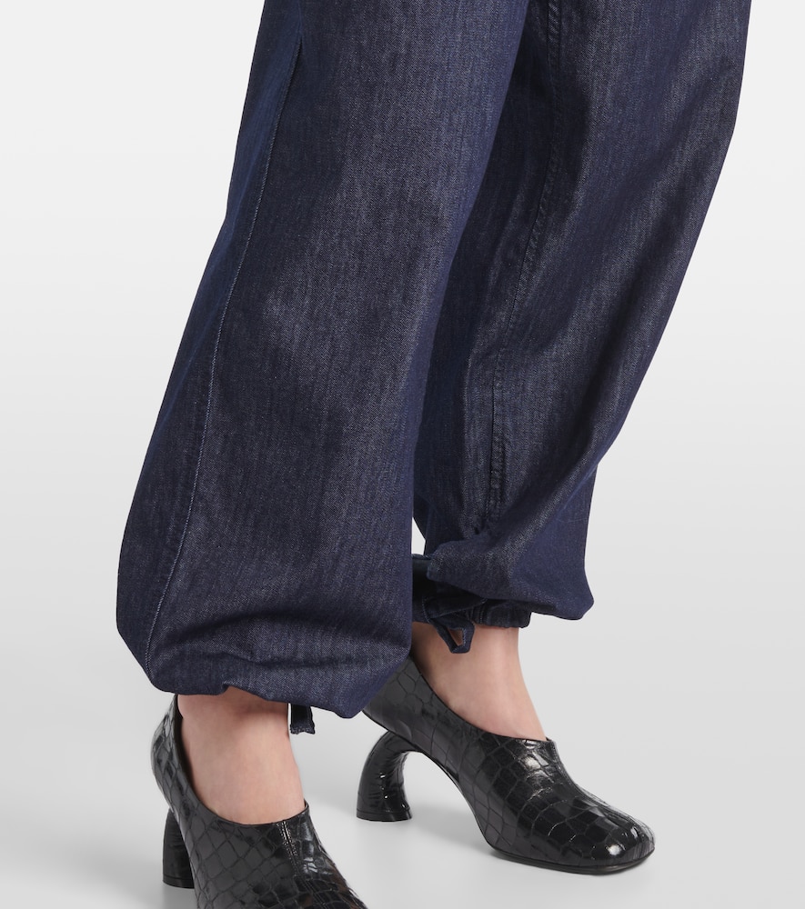 Dries Van Noten Drawstring Casual Pants In Blue