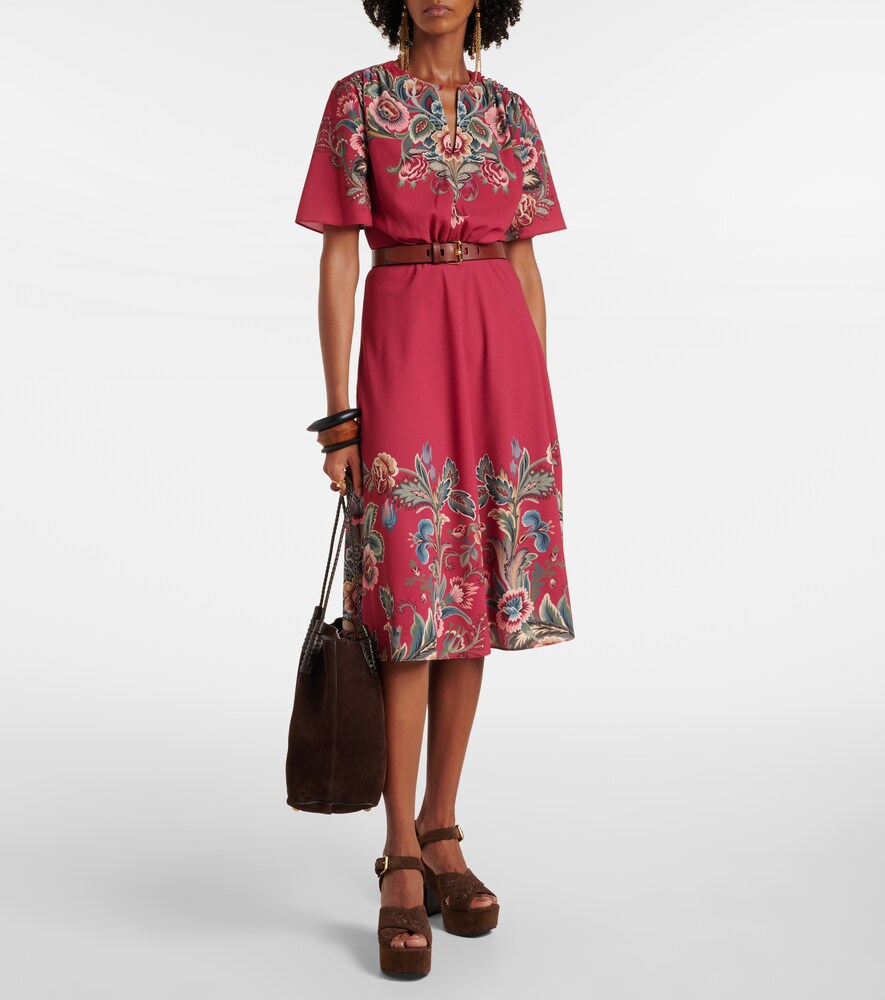 Etro Paisley crêpe jersey maxi dress