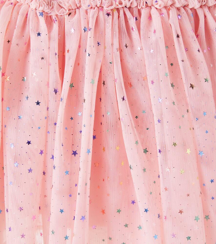 Konges Slojd Ada Fairy Ballerina Jersey And Tulle Dress In Pink