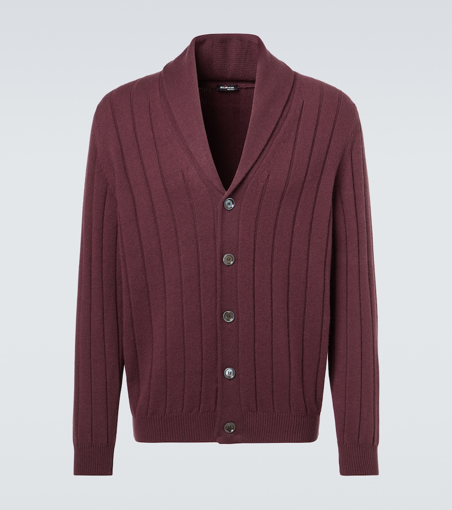 Kiton Rib Knitted Cashmere Cardigan