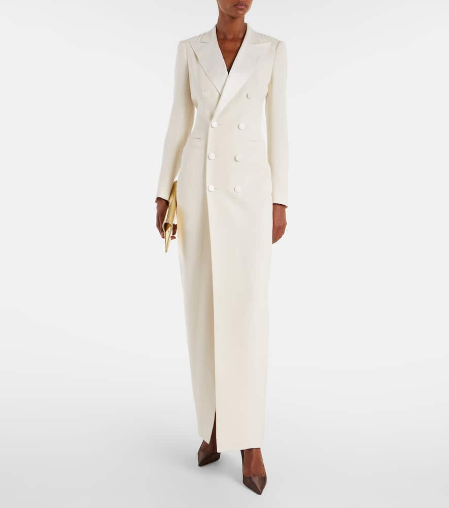 Ralph Lauren Kristian Silk Cady Gown In White