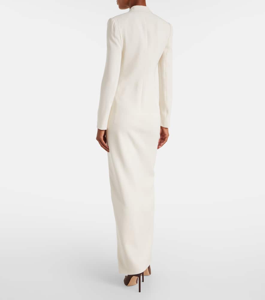 Ralph Lauren Kristian Silk Cady Gown In White