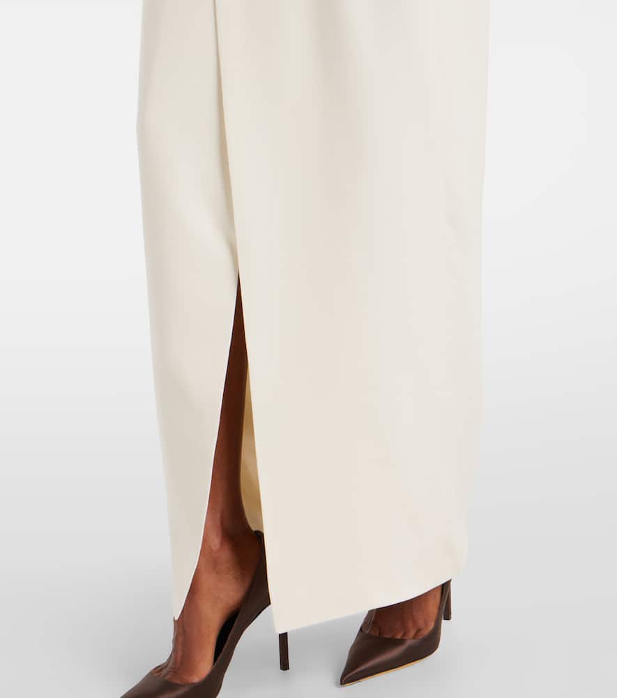 Ralph Lauren Kristian Silk Cady Gown In White