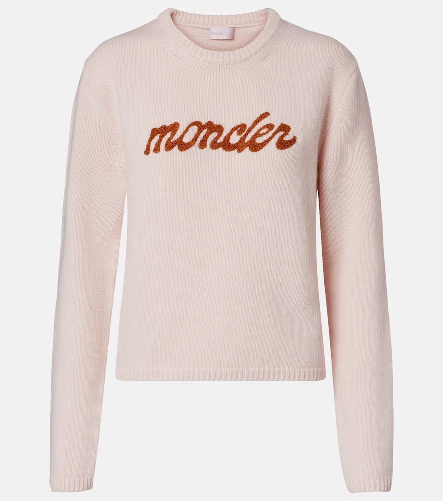 Moncler ogo wool and cashmere sweater