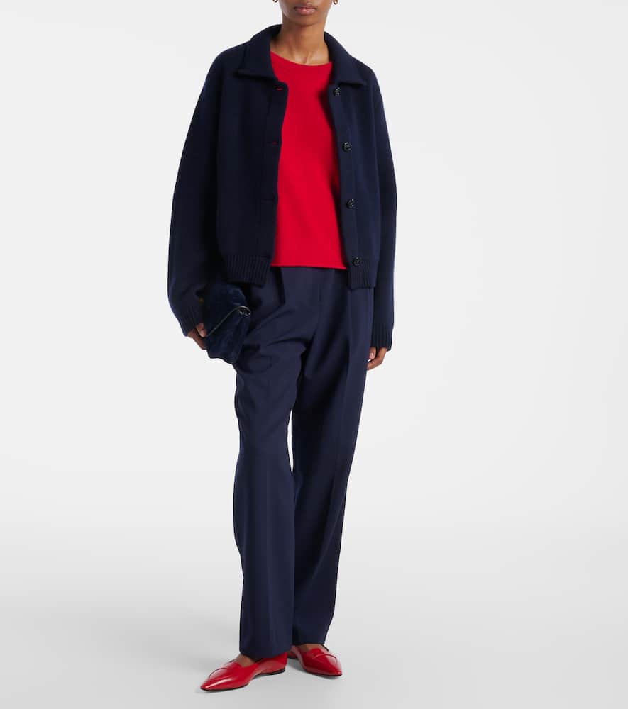 Lisa Yang Lynna Cashmere Cardigan In Metallic
