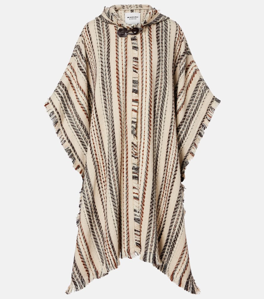 Iseline striped poncho