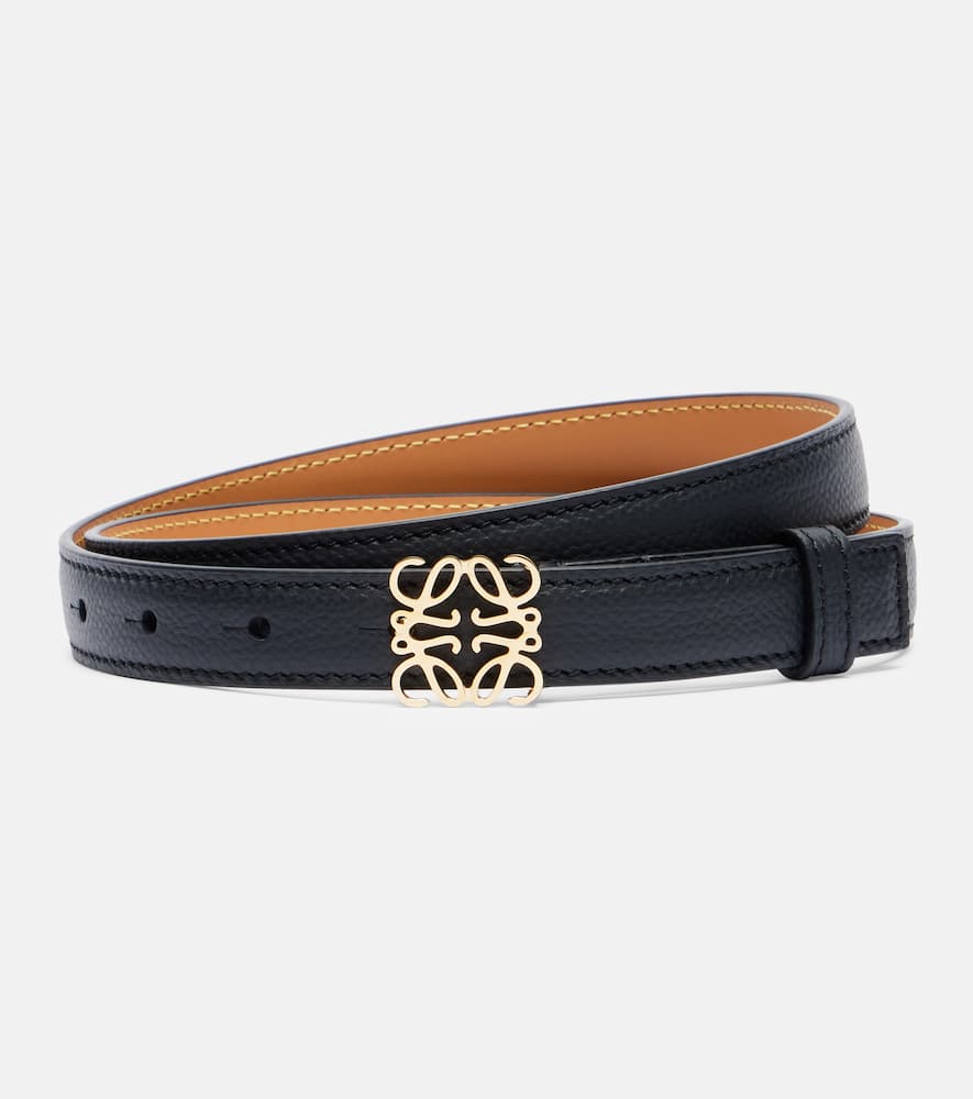 Anagram leather belt