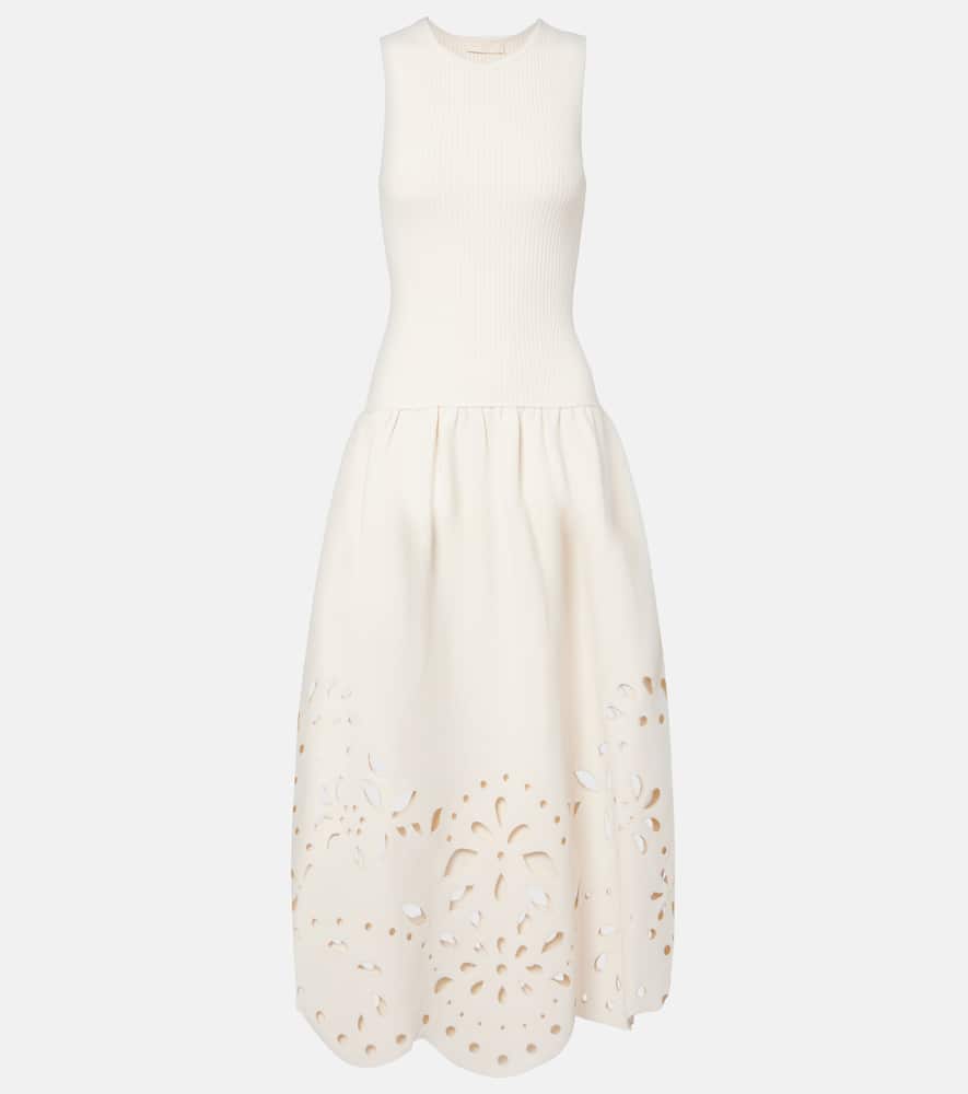 Ulla Johnson Rosaline Broderie Anglaise Midi Dress In White
