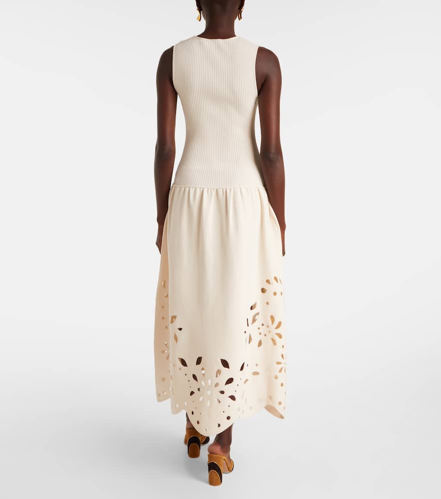 Ulla Johnson Rosaline Broderie Anglaise Midi Dress In White