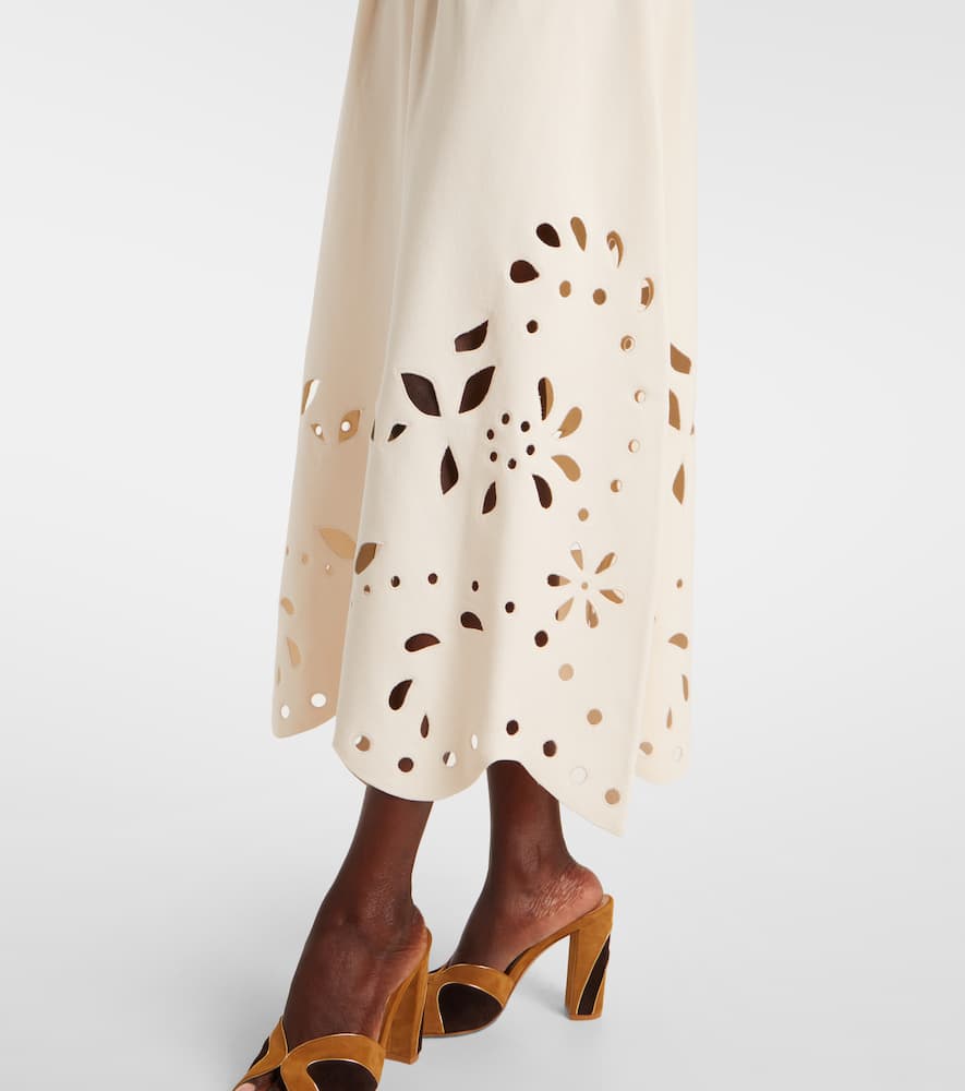 Ulla Johnson Rosaline Broderie Anglaise Midi Dress In White