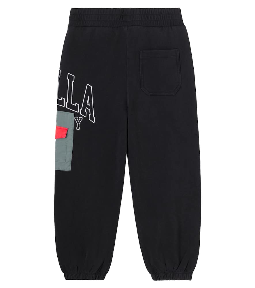 Stella Mccartney Cotton Fleece Sweatpants In Black