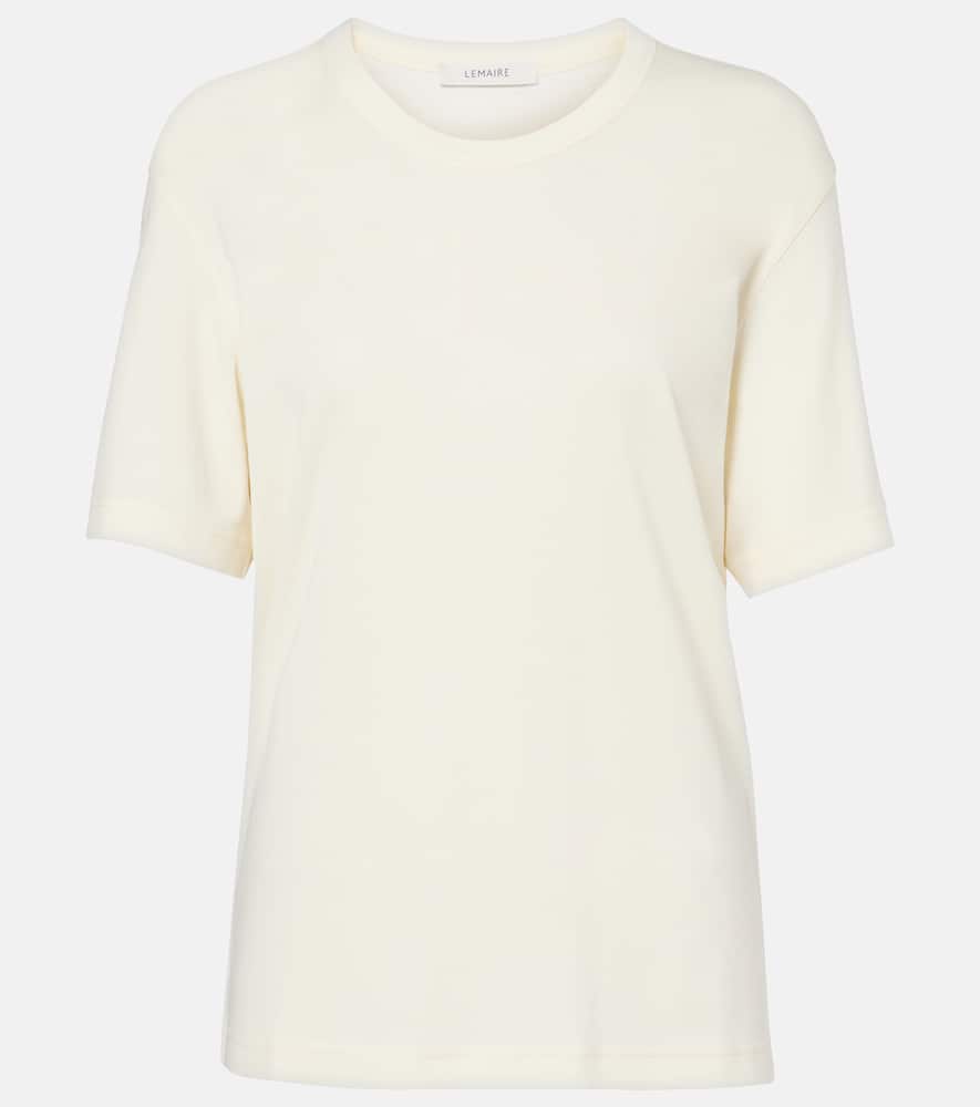 Lemaire Cotton Jersey T-shirt In White