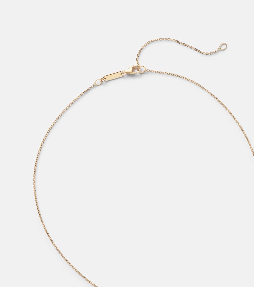 Suzanne Kalan One Of A Kind 18kt Gold Necklace With Emerald And Diamonds In Gold