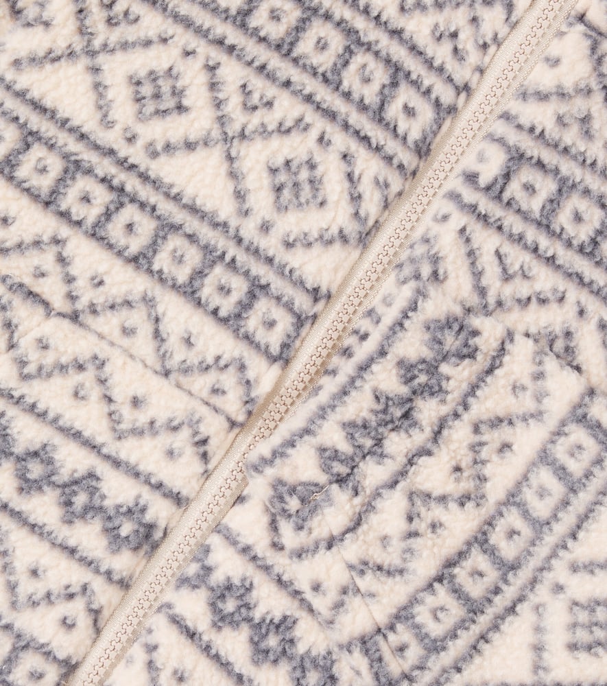Wheat Helge Jacquard Fleece Jacket In Neutral