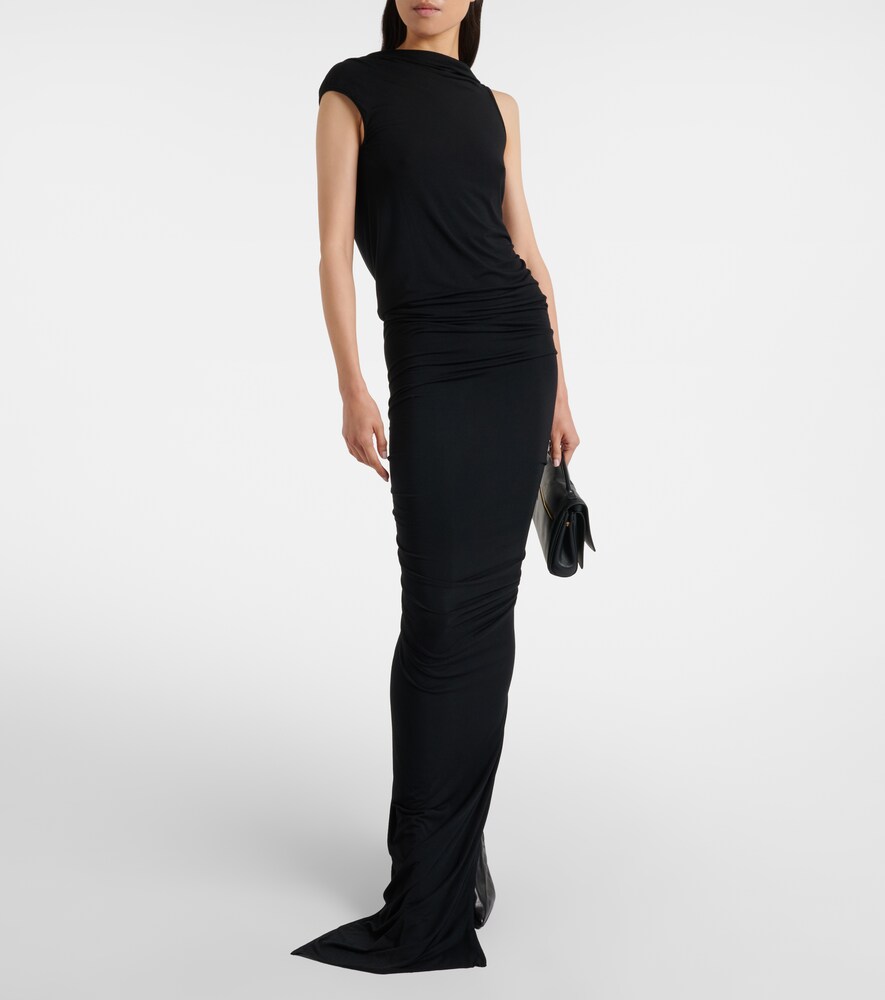 Rick Owens Eva draped jersey maxi dress