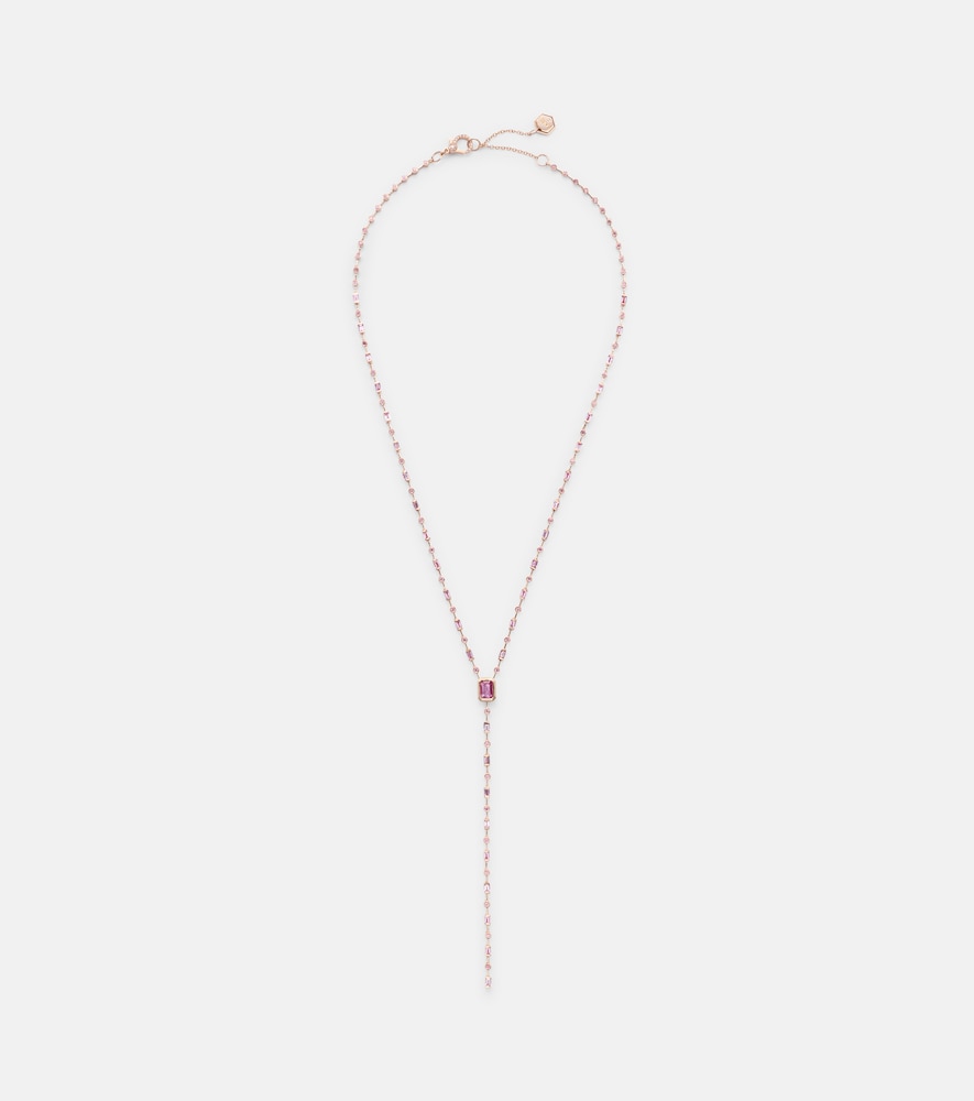 Shay Jewelry Y 18kt rose gold necklace with sapphires