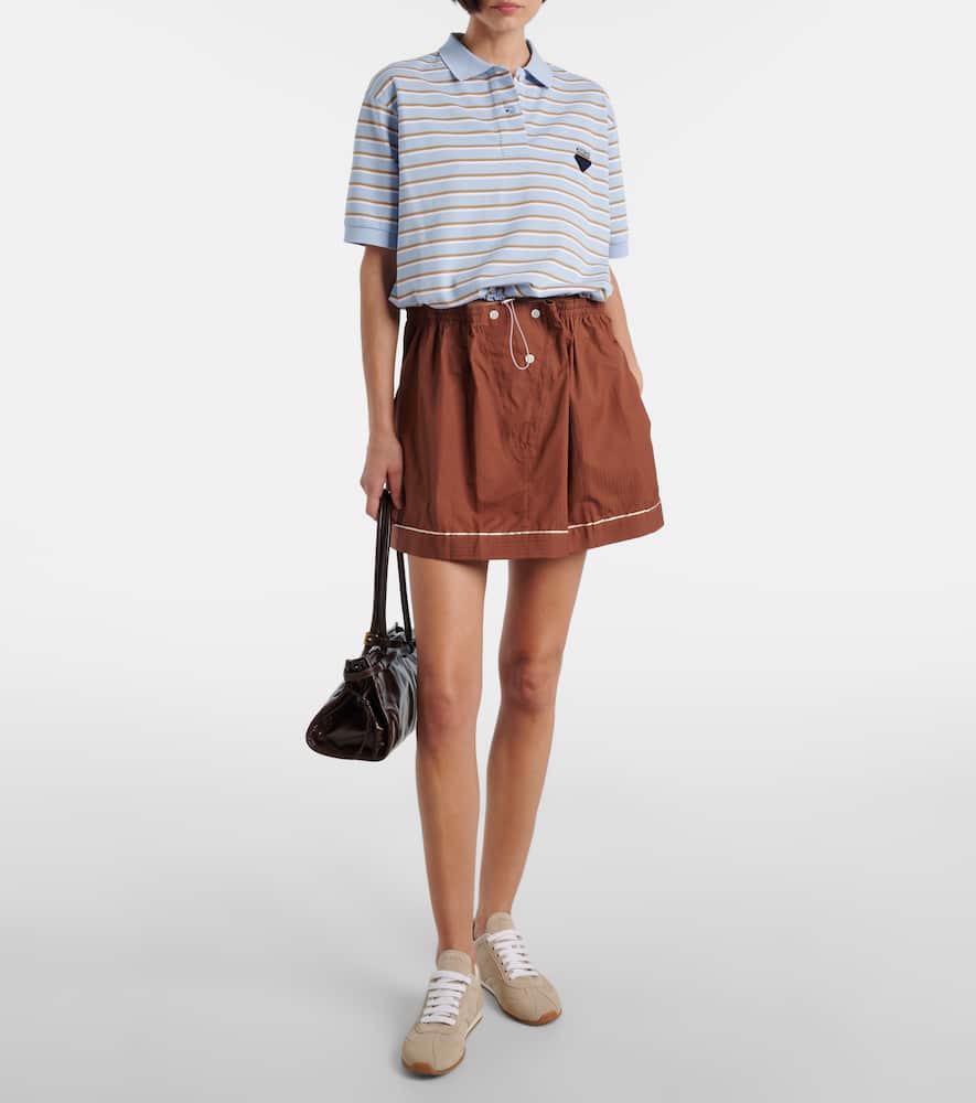 Prada Suede Sneakers In Neutral