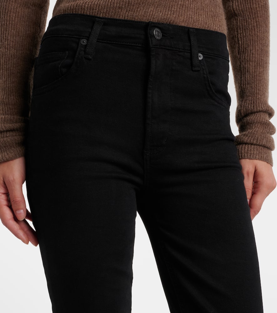 Citizen Of Humanity Isola Mid-rise Bootcut Jeans In Black