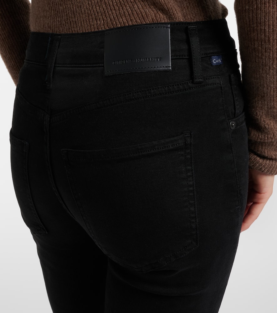 Citizen Of Humanity Isola Mid-rise Bootcut Jeans In Black