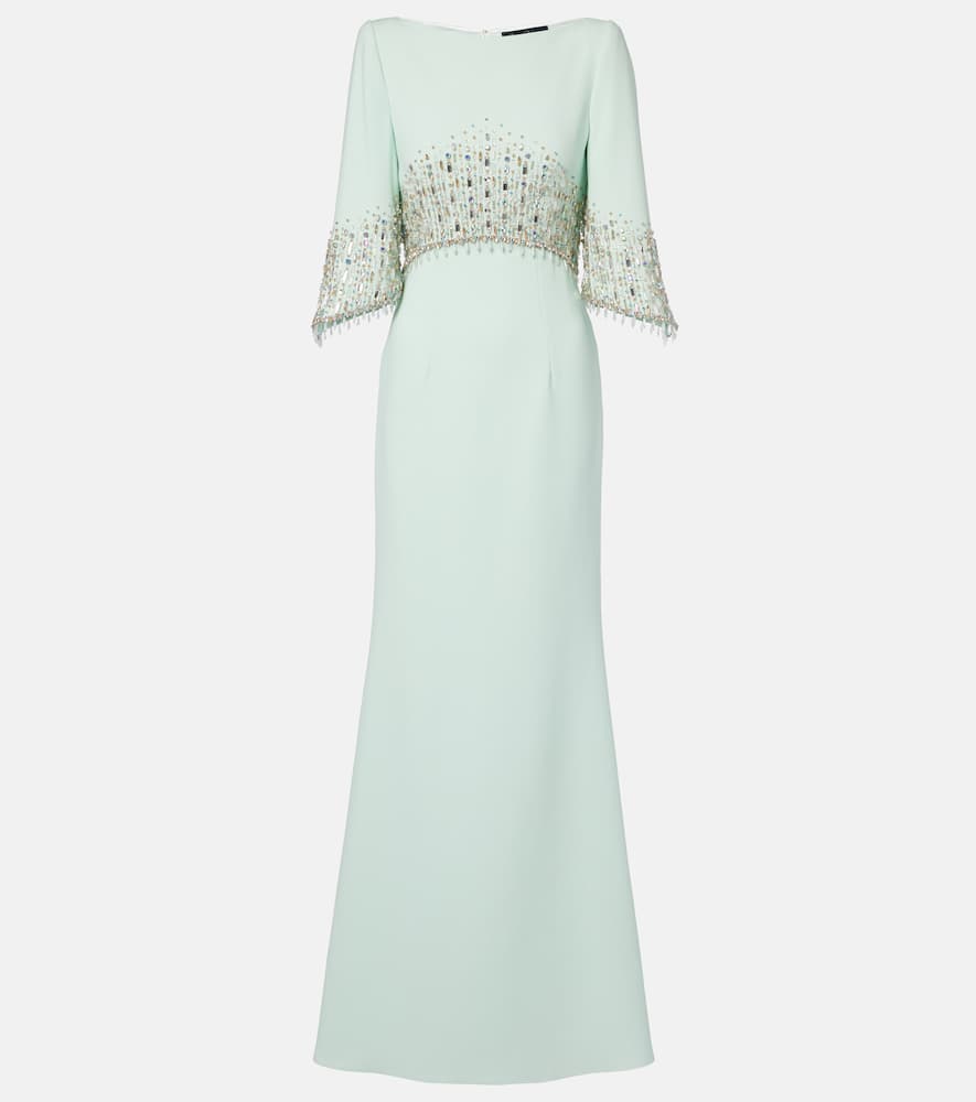Jenny Packham Electra Embellished Gown In Green