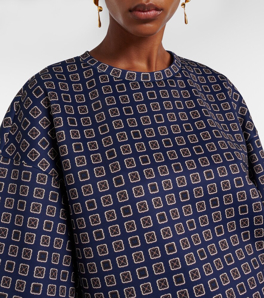  Max Mara Max Mara Notizia Printed Jersey Top 