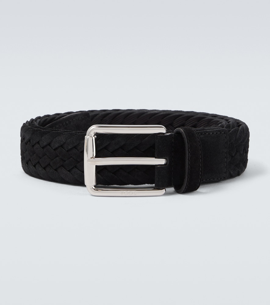 Tod's Men's Black Braided Suede Belt Inch Size 36 - Mytheresa