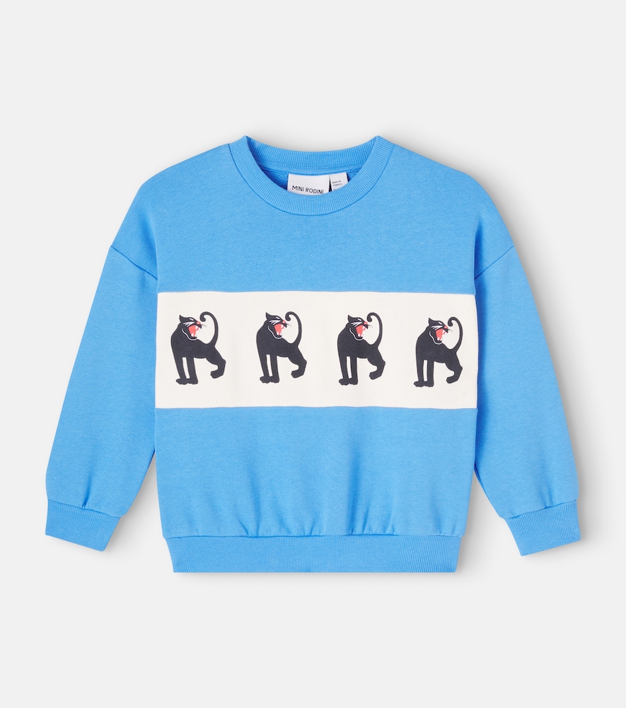 Mini Rodini Blue Printed Cotton Jersey Sweatshirt M 24/36 - Mytheresa