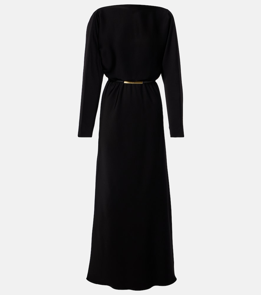 Max Mara Draped satin gown