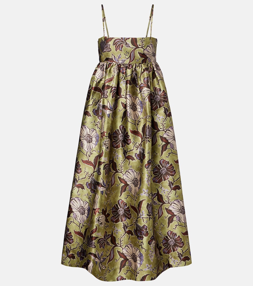 Alemais Alémais Citron floral midi dress