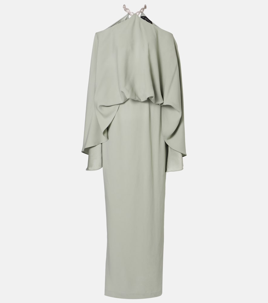 Taller Marmo Cyclades embellished crêpe cady gown