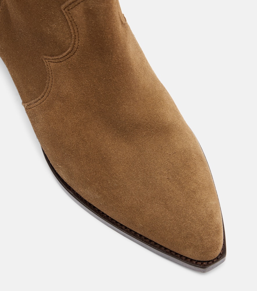 Isabel Marant Dewina Suede Cowboy Boots In Brown