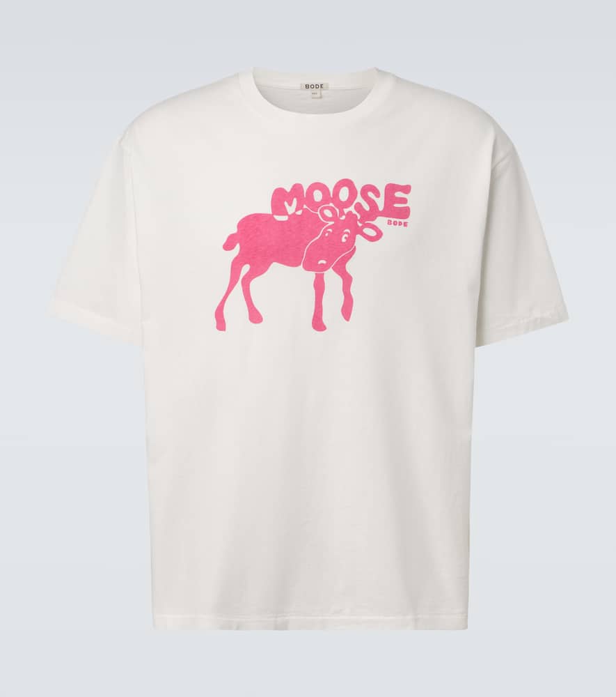 Bode Printed Cotton Jersey T-shirt In White