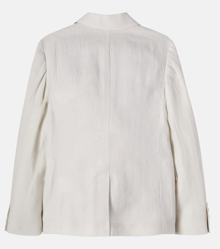  Dolce&gabbana Kids Dolce&gabbana Kids Bestickter Blazer Aus Leinen 