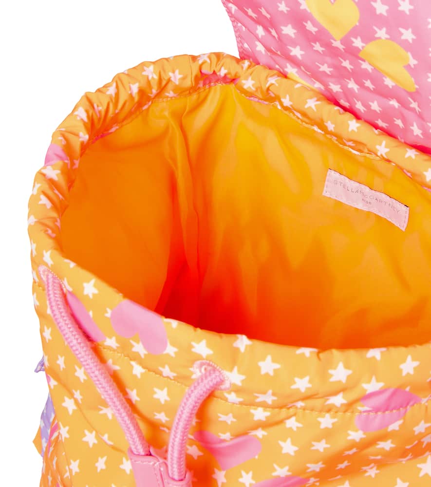 Stella Mccartney Colorblocked Printed Backpack In Multi