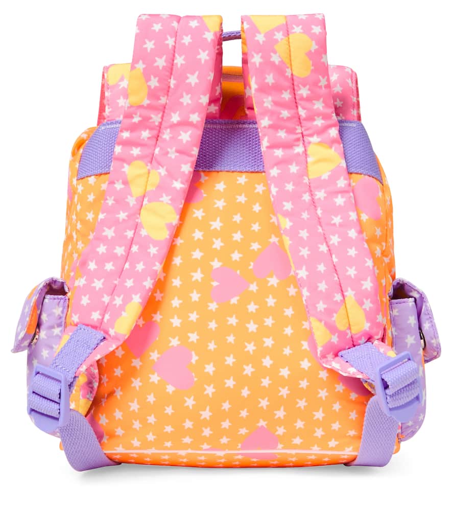 Stella Mccartney Colorblocked Printed Backpack In Multi